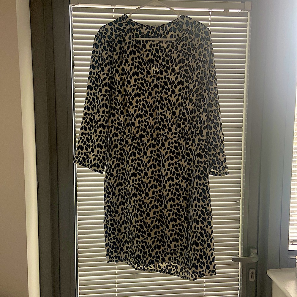 Spotted wrap v neck MNG dress from Mango